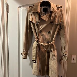 Tan Double-Breasted Trench Coat